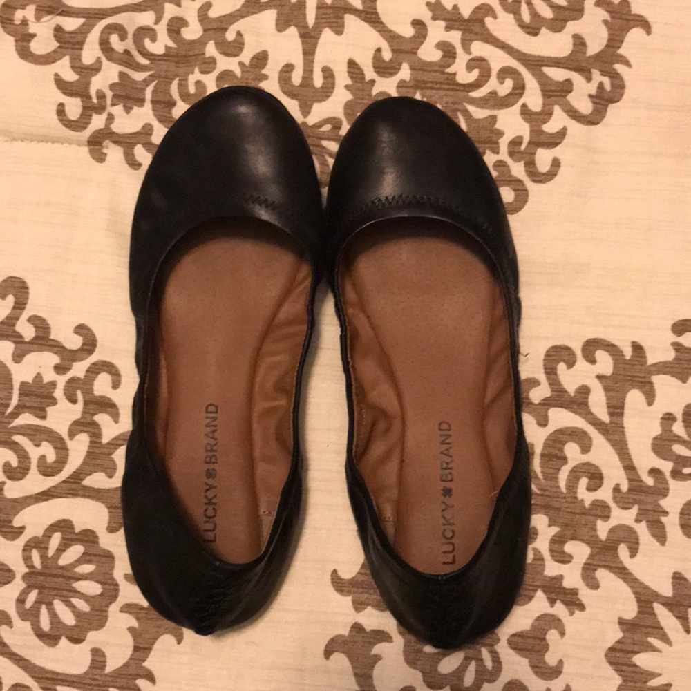 Lucky Brand Black Flats 7.5
